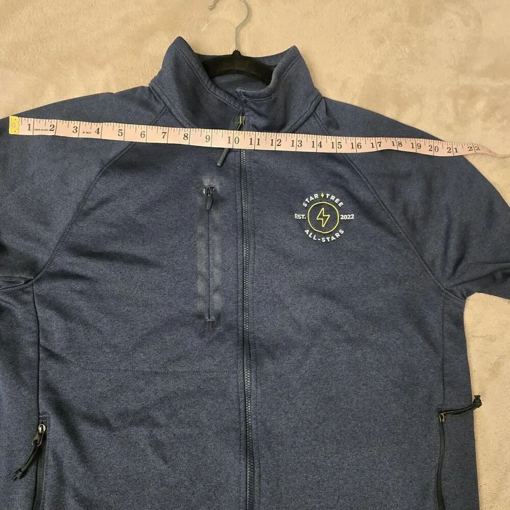The North Face Men's Fleece Full-Zip Sweatshirt Navy Blue Size Medium